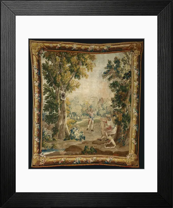Framed Print : Archery from Amusements Champetres (Country Sports), Aubusson, 1770 / 90 Framed Print : Archery from Amusements Champetres (Country Sports), Aubusson, 1770 / 90