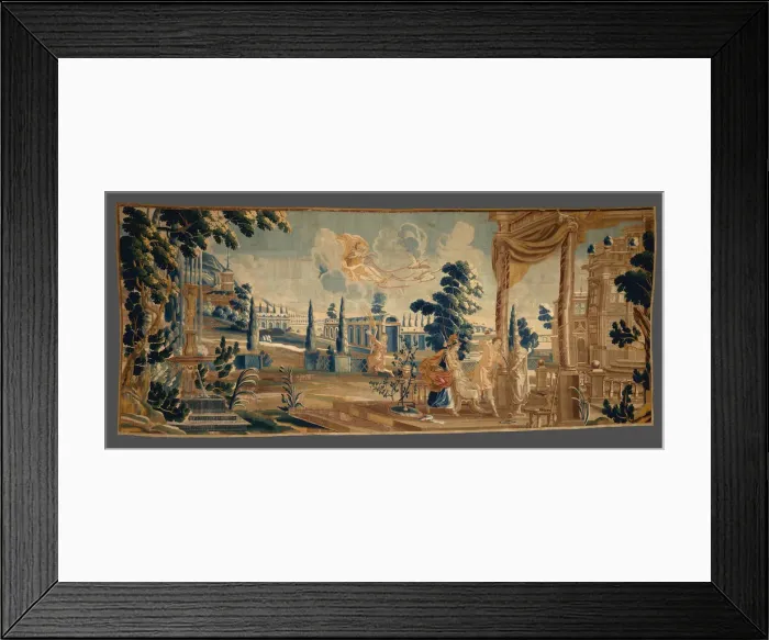 Framed Print : Pygmalion, from Stories from Ovid, Antwerp, c. 1675. Creator: Unknown Framed Print : Pygmalion, from Stories from Ovid, Antwerp, c. 1675. Creator: Unknown
