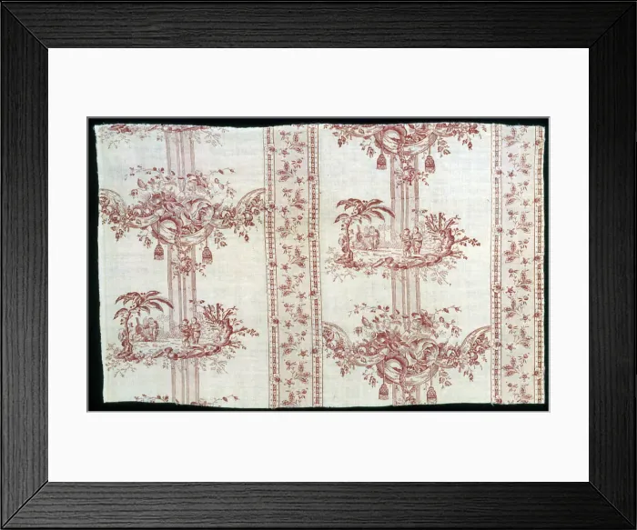 Framed Print : Panel (Furnishing Fabric), France, 1785 / 1890. Creator: Unknown Framed Print : Panel (Furnishing Fabric), France, 1785 / 1890. Creator: Unknown