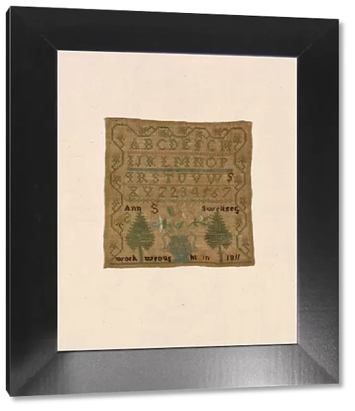 Sampler, United States, 1811. Creator: Ann S. Sweitzers
