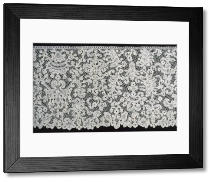 Framed Print : Border (Fragment), Flanders, 1701  /  25. Creator: Unknown