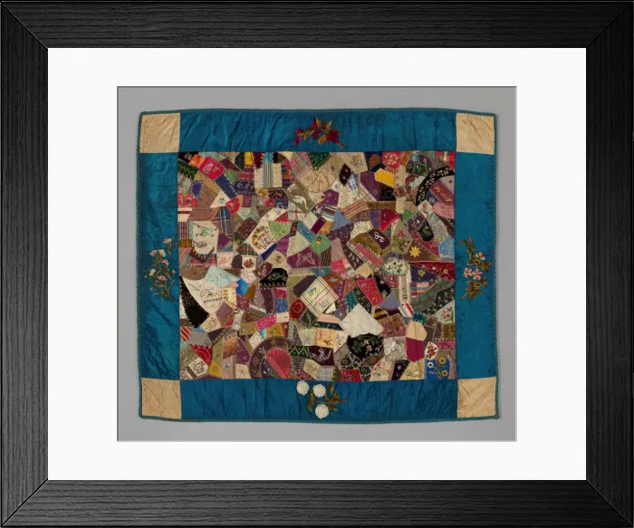 Framed Print : Parlor Throw, Illinois, c. 1890. Creator: Unknown Framed Print : Parlor Throw, Illinois, c. 1890. Creator: Unknown