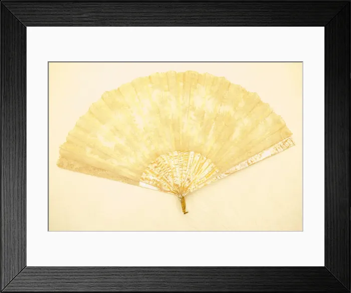 Framed Print : Fan, Belgium, 1875 / 1900. Creator: Unknown Framed Print : Fan, Belgium, 1875 / 1900. Creator: Unknown