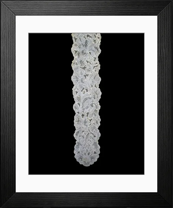 Framed Print : Lappet, Flanders, Mid-1730s. Creator: Unknown Framed Print : Lappet, Flanders, Mid-1730s. Creator: Unknown