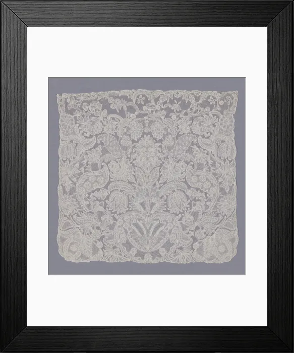 Framed Print : Cravat End, Flanders, 1730s / 40s. Creator: Unknown Framed Print : Cravat End, Flanders, 1730s / 40s. Creator: Unknown