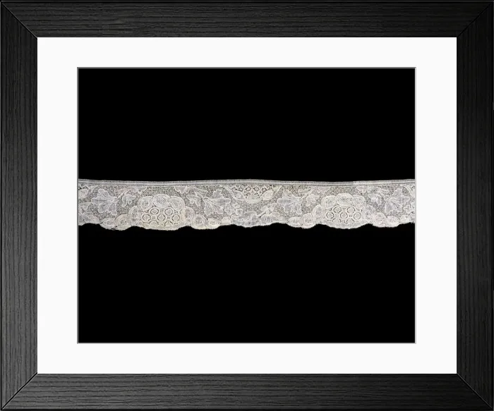 Framed Print : Flounce (Incomplete), Flanders, 1720s / 30s. Creator: Unknown Framed Print : Flounce (Incomplete), Flanders, 1720s / 30s. Creator: Unknown