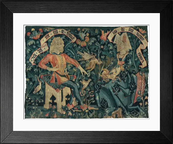 Framed Print : The Lovers, Basel, 1490 / 1500. Creator: Unknown Framed Print : The Lovers, Basel, 1490 / 1500. Creator: Unknown