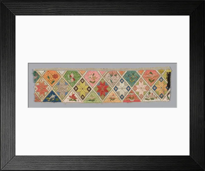 Framed Print : Band (from Womans Trousers or Robe), China, 1875 / 1900. Creator: Unknown Framed Print : Band (from Womans Trousers or Robe), China, 1875 / 1900. Creator: Unknown