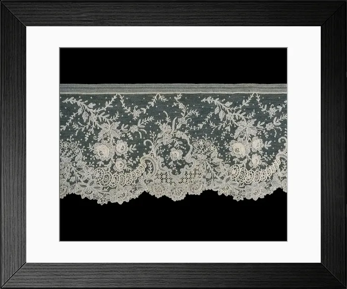 Framed Print : Flounce, Belgium, 1875 / 1900. Creator: Unknown Framed Print : Flounce, Belgium, 1875 / 1900. Creator: Unknown