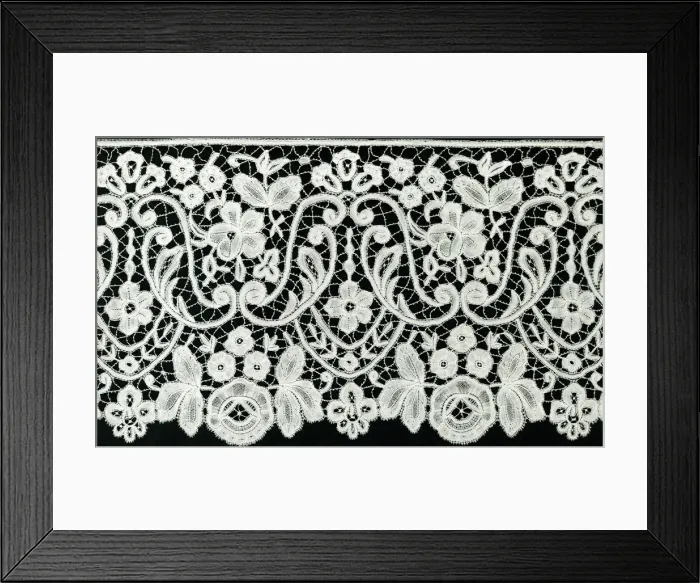Framed Print : Flounce, Belgium, 1865 / 85. Creator: Unknown Framed Print : Flounce, Belgium, 1865 / 85. Creator: Unknown