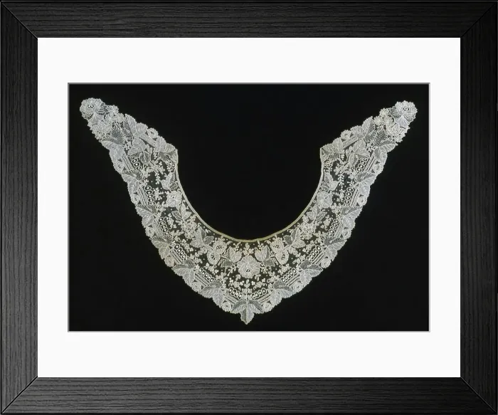 Framed Print : Collar, Belgium, 1860s. Creator: Unknown Framed Print : Collar, Belgium, 1860s. Creator: Unknown
