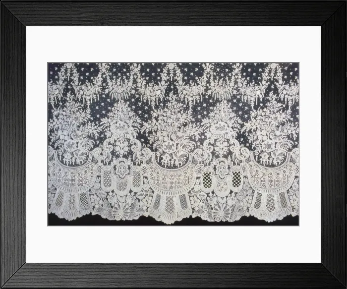 Framed Print : Dress Flounce, Belgium, 1860s (1862 or 1867). Creator: Unknown