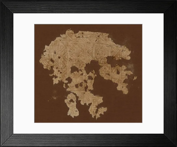 Framed Print : Fragment, Peru, A. D. 1000 / 1476. Creator: Unknown Framed Print : Fragment, Peru, A. D. 1000 / 1476. Creator: Unknown