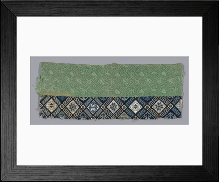Framed Print : Band (from Womans Trousers or Robe), China, 1875 / 1900. Creator: Unknown Framed Print : Band (from Womans Trousers or Robe), China, 1875 / 1900. Creator: Unknown