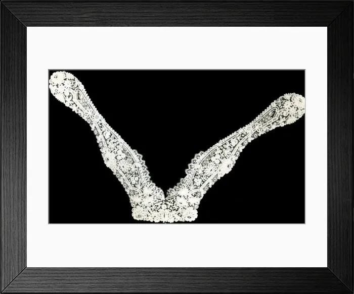 Framed Print : Collar with Lappets, Belgium, 1875 / 1900. Creator: Unknown Framed Print : Collar with Lappets, Belgium, 1875 / 1900. Creator: Unknown