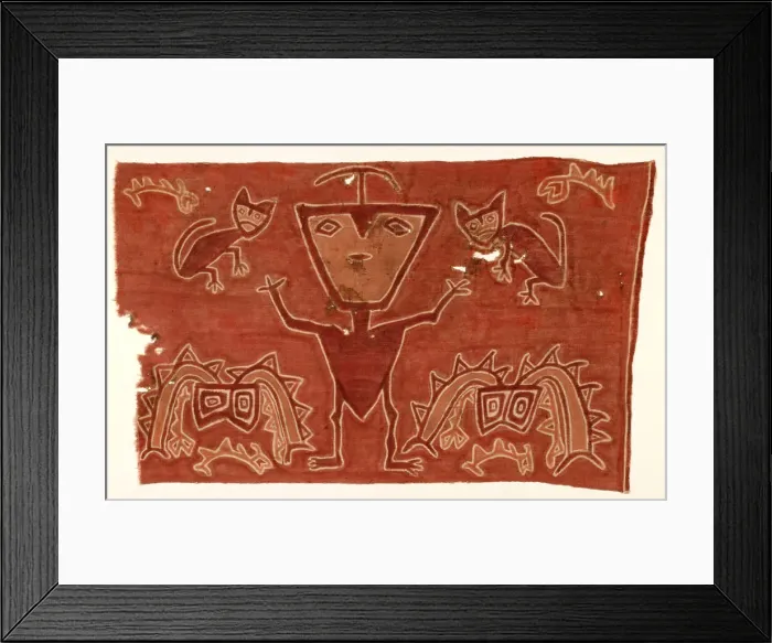 Framed Print : Panel, Peru, 1000 / 1476. Creator: Unknown Framed Print : Panel, Peru, 1000 / 1476. Creator: Unknown