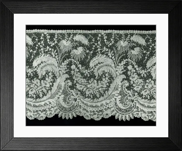 Framed Print : Flounce, Belgium, 1860s. Creator: Unknown Framed Print : Flounce, Belgium, 1860s. Creator: Unknown