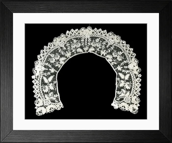 Framed Print : Collar, Belgium, c. 1880s. Creator: Unknown Framed Print : Collar, Belgium, c. 1880s. Creator: Unknown