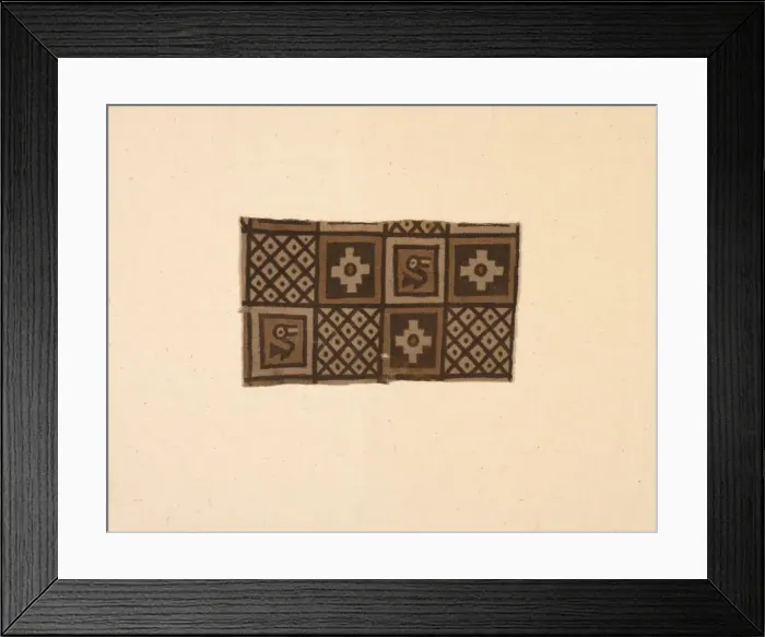 Framed Print : Fragment, Peru, A. D. 1000 / 1476. Creator: Unknown Framed Print : Fragment, Peru, A. D. 1000 / 1476. Creator: Unknown