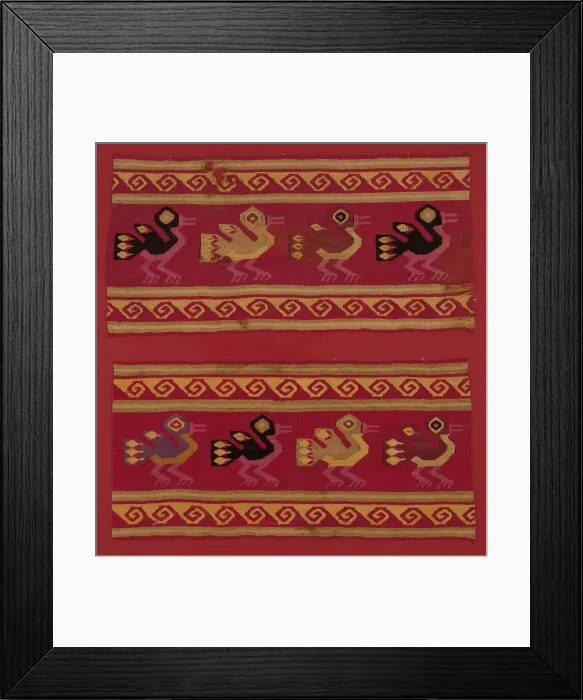 Framed Print : Border, Peru, A. D. 1000 / 1476. Creator: Unknown Framed Print : Border, Peru, A. D. 1000 / 1476. Creator: Unknown