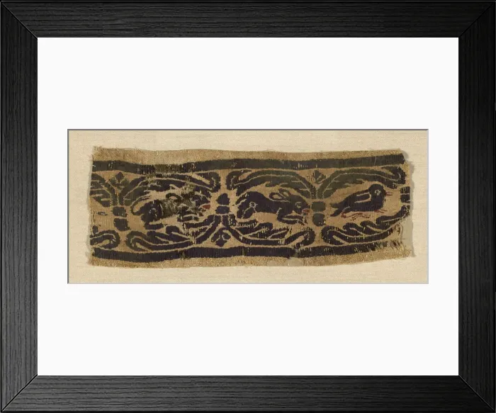 Framed Print : Border, Egypt, Roman period (30 B. C. - 641 A. D. ), 4th / 6th century. Creator: Unknown Framed Print : Border, Egypt, Roman period (30 B. C. - 641 A. D. ), 4th / 6th century. Creator: Unknown