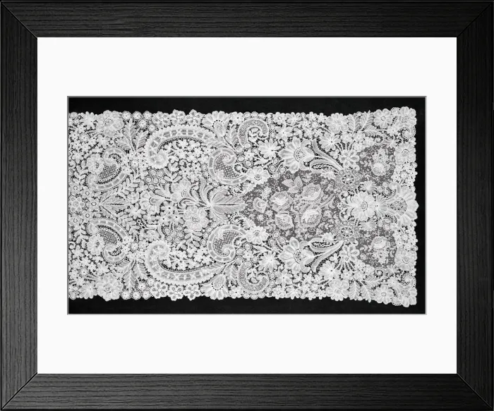 Framed Print : Shawl, Belgium, 1875 / 1900. Creator: Unknown Framed Print : Shawl, Belgium, 1875 / 1900. Creator: Unknown