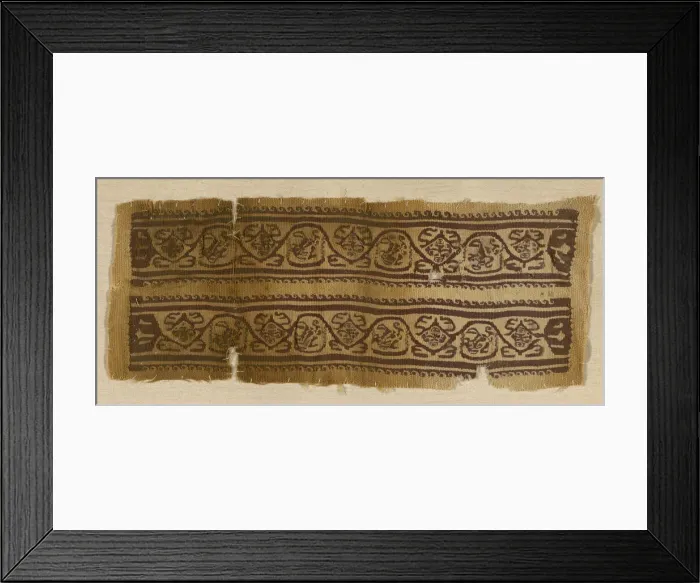 Framed Print : Bands (From Tunic Cuff), Egypt, Roman period (30 B. C. - 641 A. D. ), 4th / 6th century Framed Print : Bands (From Tunic Cuff), Egypt, Roman period (30 B. C. - 641 A. D. ), 4th / 6th century