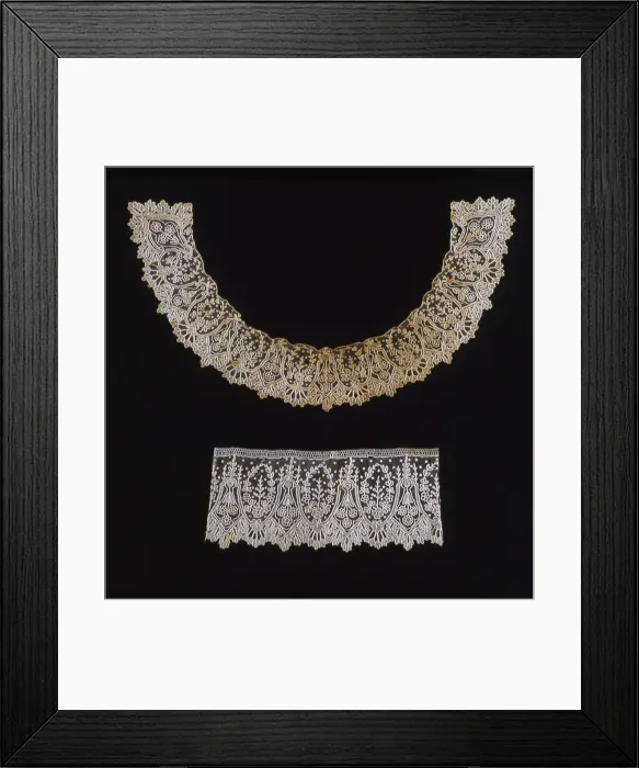 Framed Print : Collar and Cuff, Belgium, 1875 / 1900. Creator: Unknown Framed Print : Collar and Cuff, Belgium, 1875 / 1900. Creator: Unknown
