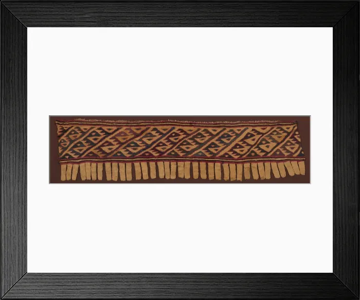 Framed Print : Fragment (Border), Peru, A. D. 1000 / 1476. Creator: Unknown Framed Print : Fragment (Border), Peru, A. D. 1000 / 1476. Creator: Unknown
