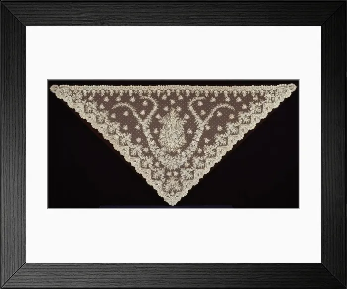 Framed Print : Half Shawl, Belgium, 1855 / 65. Creator: Unknown Framed Print : Half Shawl, Belgium, 1855 / 65. Creator: Unknown