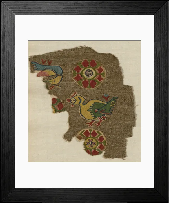 Framed Print : Fragment, Egypt, Roman period (30 B. C. - 641 A. D. ) / Arab period (641-969), 6th / 7th century Framed Print : Fragment, Egypt, Roman period (30 B. C. - 641 A. D. ) / Arab period (641-969), 6th / 7th century