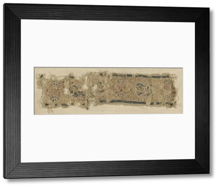 Framed Print : Border Fragment, Egypt, Fatimid period (969-1171). Creator: Unknown Framed Print : Border Fragment, Egypt, Fatimid period (969-1171). Creator: Unknown
