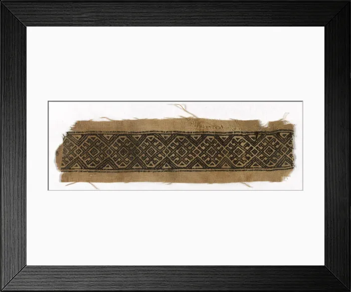 Framed Print : Border, Egypt, Mamluk period (1250-1517), 13th / 14th century. Creator: Unknown Framed Print : Border, Egypt, Mamluk period (1250-1517), 13th / 14th century. Creator: Unknown