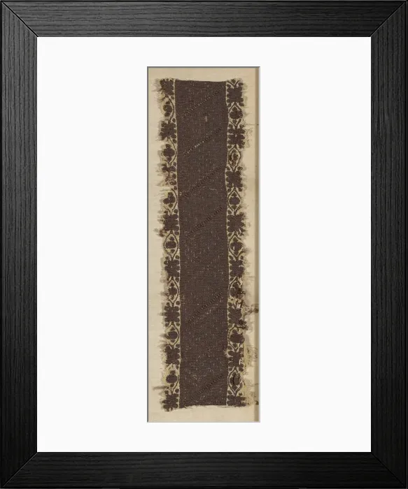 Framed Print : Border, Egypt, Roman period (30 B. C. - 641 A. D. ), 3th / 4th century. Creator: Unknown Framed Print : Border, Egypt, Roman period (30 B. C. - 641 A. D. ), 3th / 4th century. Creator: Unknown