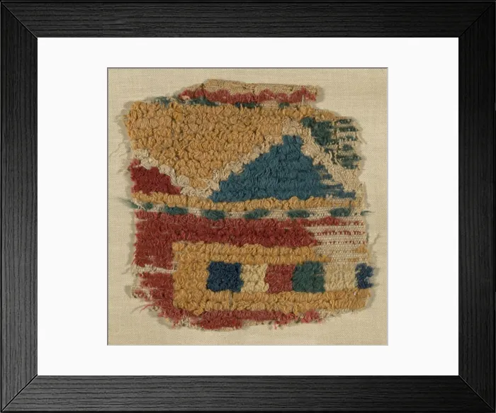 Framed Print : Fragment (from a Large Hanging), Egypt, Roman period (30 B. C. - 641 A. D. ), 5th / 6th century Framed Print : Fragment (from a Large Hanging), Egypt, Roman period (30 B. C. - 641 A. D. ), 5th / 6th century