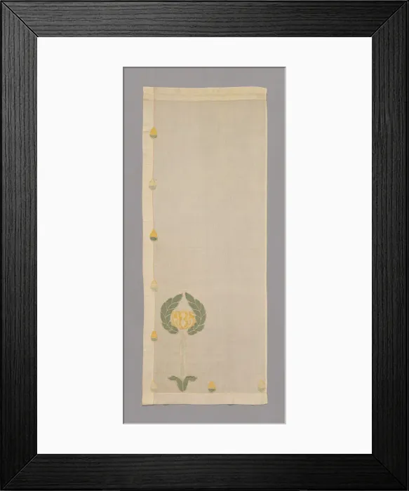 Framed Print : Curtain Panel, Minnesota, 1905. Creator: Unknown Framed Print : Curtain Panel, Minnesota, 1905. Creator: Unknown