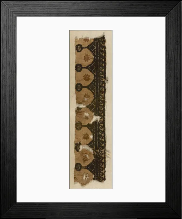 Framed Print : Fragment, Egypt, Roman period (30 B. C. - 641 A. D. ), 5th / 6th century. Creator: Unknown Framed Print : Fragment, Egypt, Roman period (30 B. C. - 641 A. D. ), 5th / 6th century. Creator: Unknown