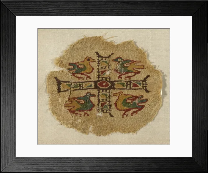 Framed Print : Fragment, Egypt, Roman period (30 B. C. -641 A. D. ), 3rd / 5th century. Creator: Unknown Framed Print : Fragment, Egypt, Roman period (30 B. C. -641 A. D. ), 3rd / 5th century. Creator: Unknown