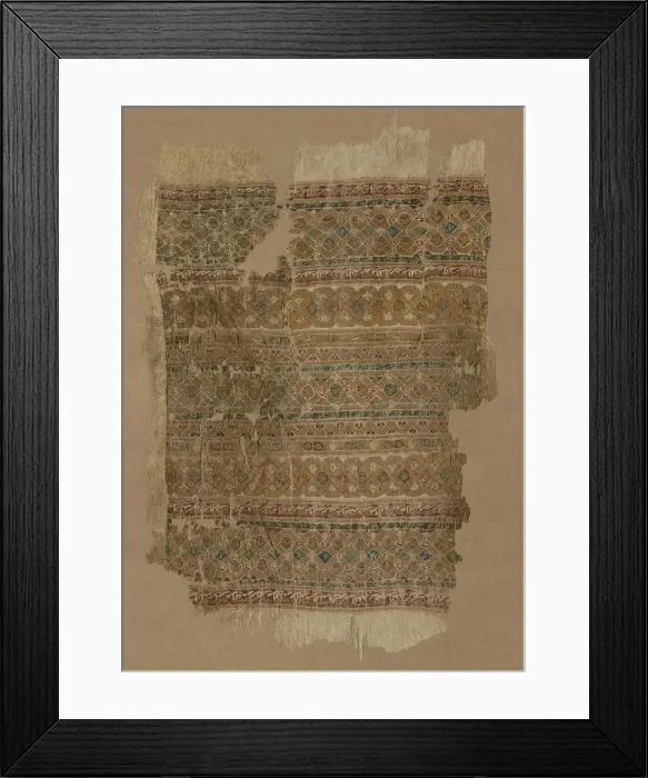 Framed Print : Fragment, Egypt, Fatimid period (969-1171), late 11th / early 12th century Framed Print : Fragment, Egypt, Fatimid period (969-1171), late 11th / early 12th century