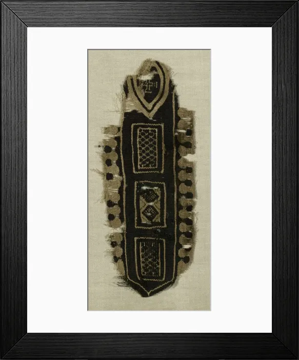 Framed Print : Border, Egypt, 5th century. Creator: Unknown Framed Print : Border, Egypt, 5th century. Creator: Unknown