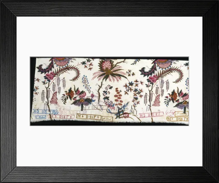 Framed Print : Chef-de-piece (Furnishing Fabric), France, 1850 / 75. Creator: Unknown Framed Print : Chef-de-piece (Furnishing Fabric), France, 1850 / 75. Creator: Unknown