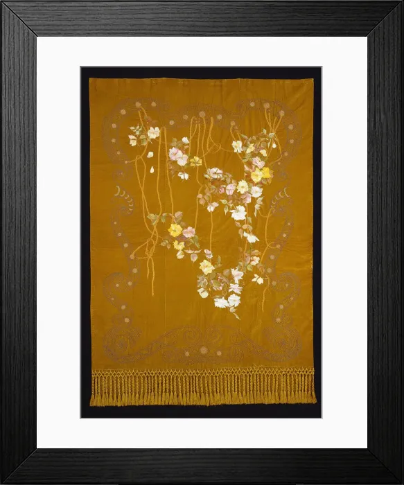 Framed Print : Portiere, Chicago, 1880 / 1900. Creator: Unknown Framed Print : Portiere, Chicago, 1880 / 1900. Creator: Unknown