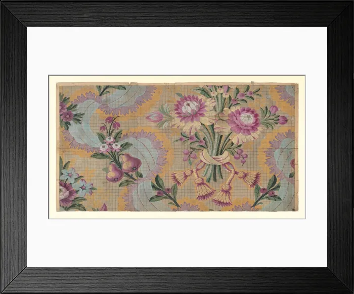 Framed Print : Mise-en-carte (Point-paper), France, 1787. Creators: Germain Freres, J Bt Clere Framed Print : Mise-en-carte (Point-paper), France, 1787. Creators: Germain Freres, J Bt Clere