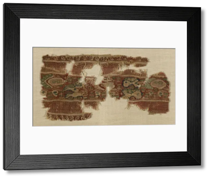 Framed Print : Border, Egypt, 5th / 6th century. Creator: Unknown Framed Print : Border, Egypt, 5th / 6th century. Creator: Unknown