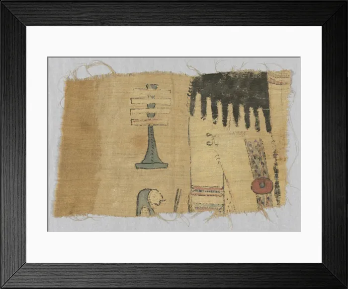 Framed Print : Fragment of a Mummy Shroud, Egypt, 2nd / 3rd century. Creator: Unknown Framed Print : Fragment of a Mummy Shroud, Egypt, 2nd / 3rd century. Creator: Unknown