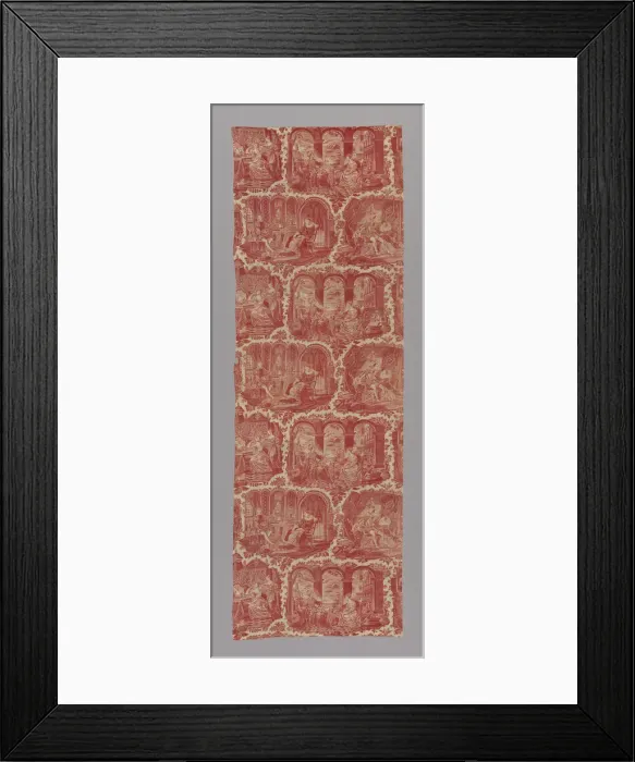 Framed Print : Furnishing Fabric, France, 1827 / 40. Creator: Unknown Framed Print : Furnishing Fabric, France, 1827 / 40. Creator: Unknown