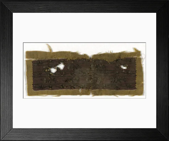 Framed Print : Sleeve Band, Egypt, Roman period (30 B. C. - 641 A. D. ), 1st / 5th century or 4th / 6th century Framed Print : Sleeve Band, Egypt, Roman period (30 B. C. - 641 A. D. ), 1st / 5th century or 4th / 6th century