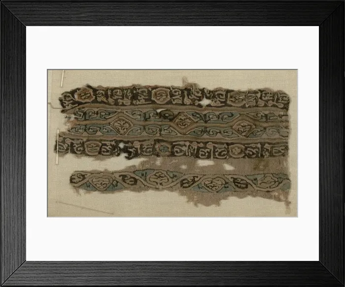Framed Print : Borders, Egypt, Fatimid period (969-1171). Creator: Unknown Framed Print : Borders, Egypt, Fatimid period (969-1171). Creator: Unknown
