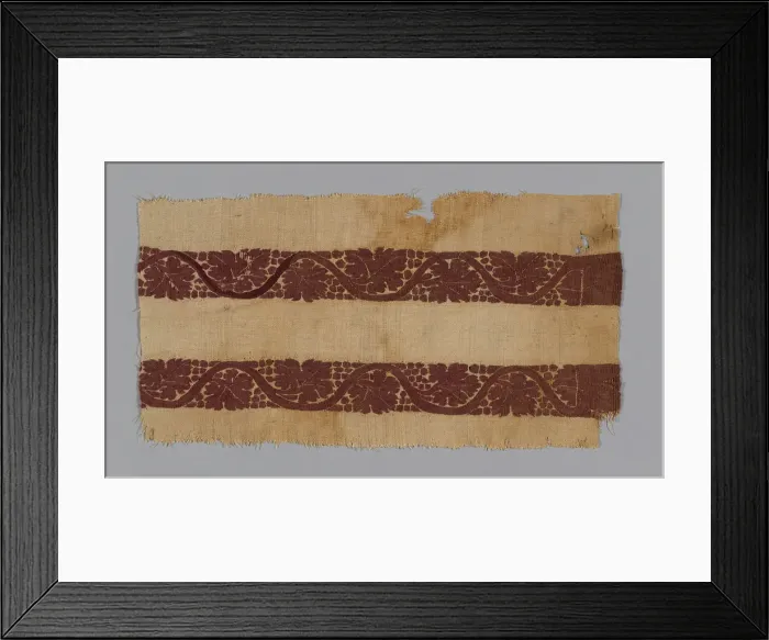 Framed Print : Border, Egypt, Roman period (30 B. C. - 641 A. D. ), 4th century. Creator: Unknown Framed Print : Border, Egypt, Roman period (30 B. C. - 641 A. D. ), 4th century. Creator: Unknown