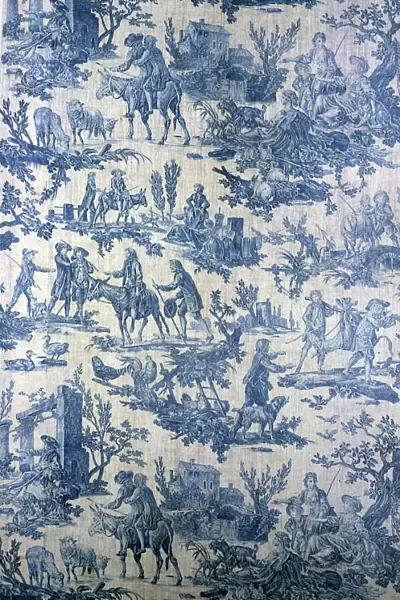 Le Meunier, Son Fils, et l'Ane (The Miller, His Son, and the Ass) (Furnishing Fabric), France, 1806. Creator: Oberkampf Manufactory